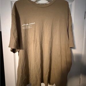 H&M Men's Tan Short Sleeve Tee